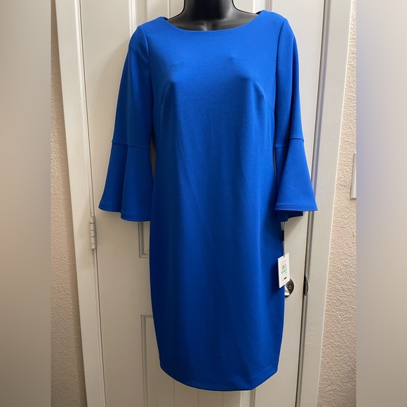 Calvin Klein Bell Sleeved Dress - Picture 1 of 7